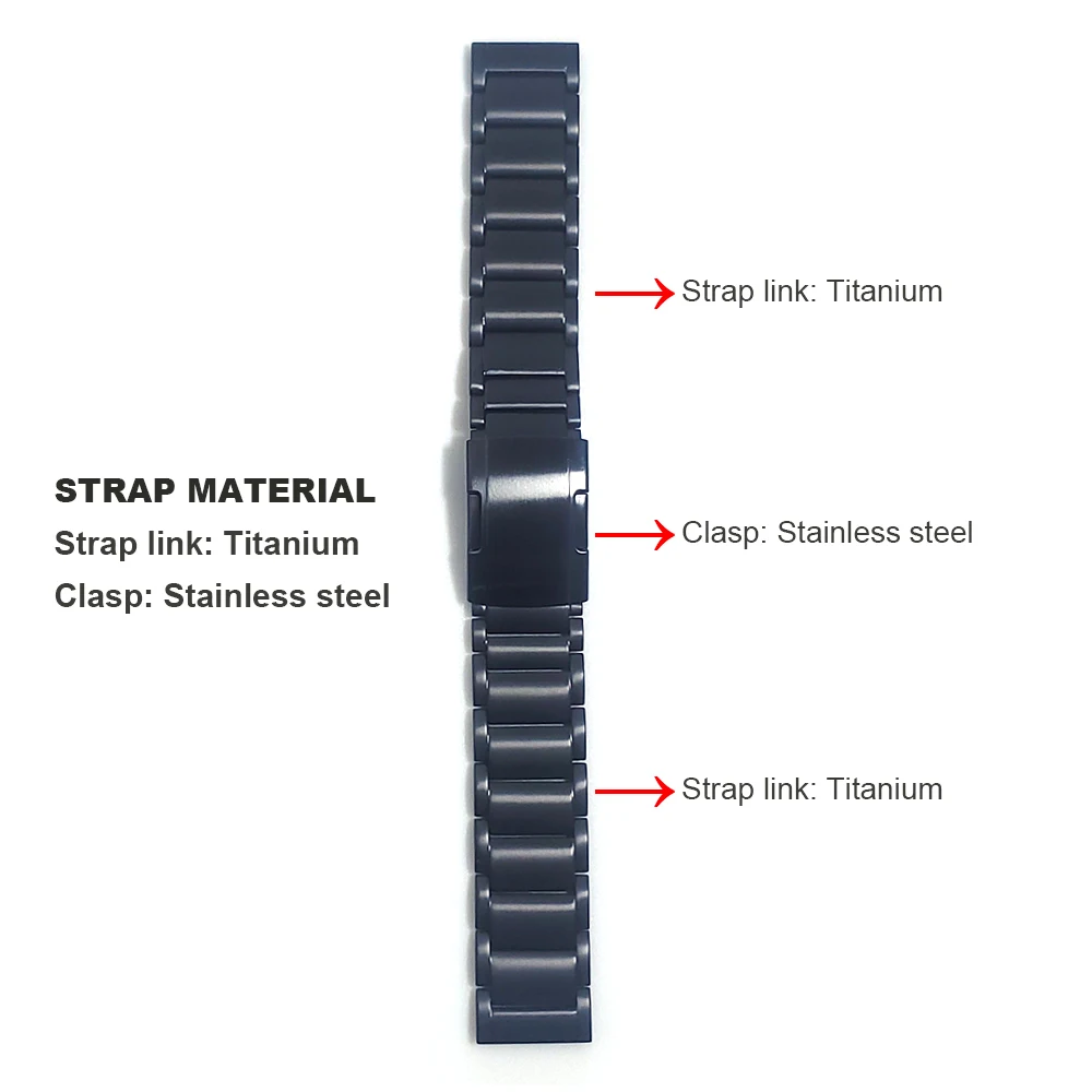 Titanium Steel Strap for Huawei Watch GT 3 Pro 2 Titanium Steel Strap for Huawei Watch GT 3 Pro - Image 2