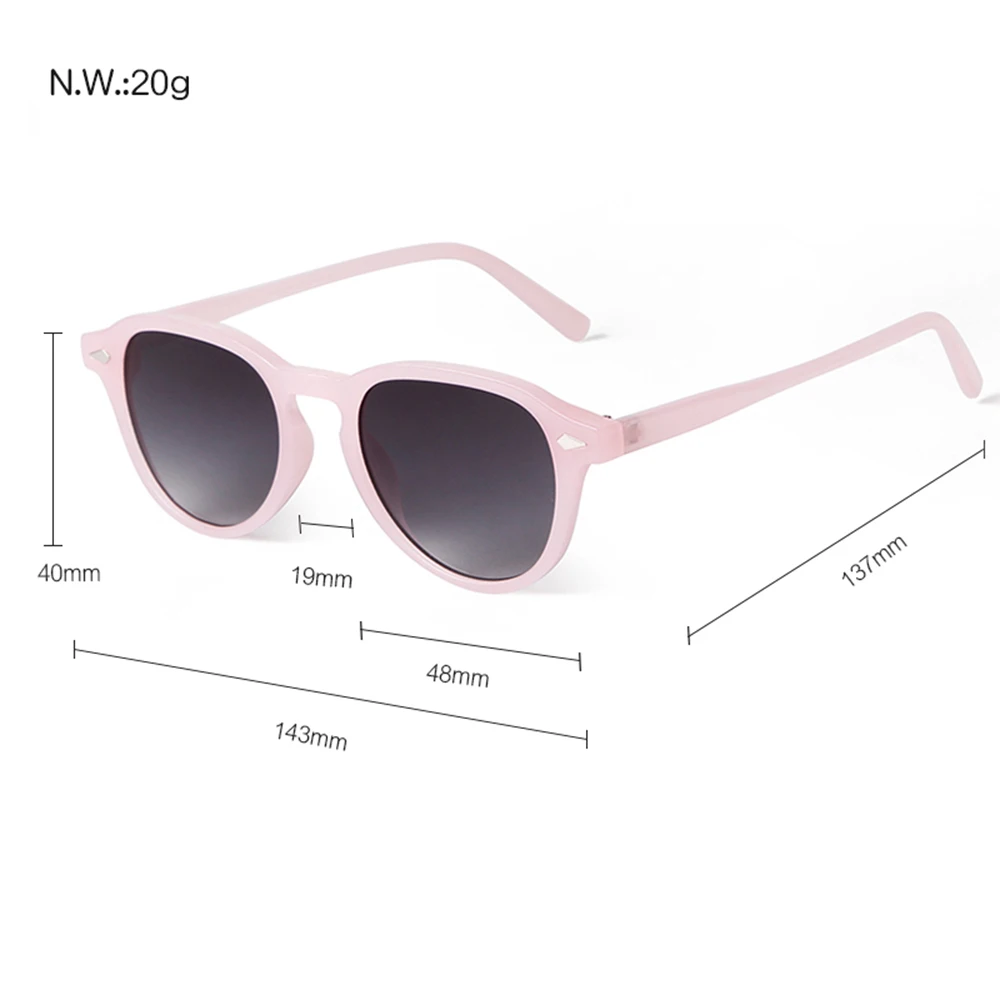 Transparent Rivet Round Sunglasses for Women Men 5 Transparent Rivet Round Sunglasses for Women Men - Image 5