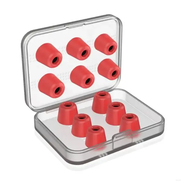 Memory Foam Ear Tips for Earbuds - 3 Pairs Set - Image 9