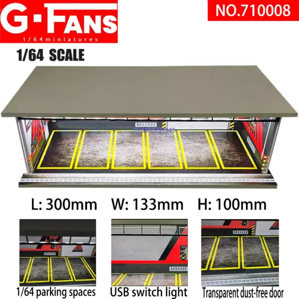 1/64 Scale Car Garage Diorama Display Model - Image 26