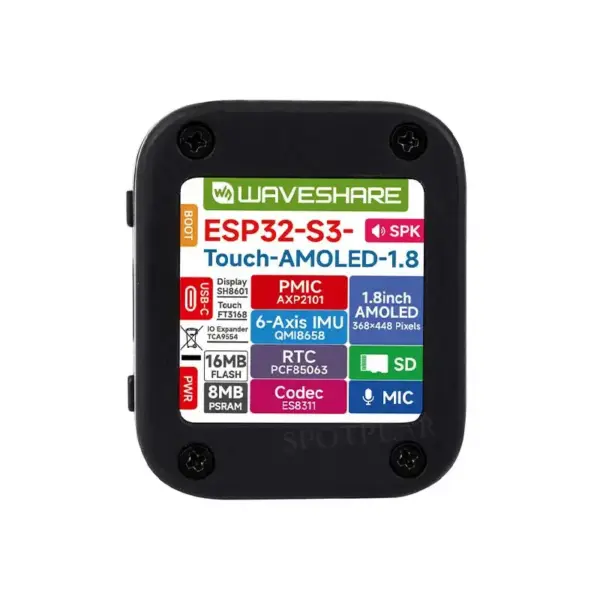 ESP32-S3 AMOLED Touchscreen Development Board - Image 6