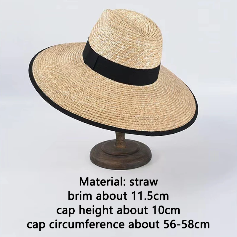 2024 Women's Straw Sun Hat with Wide Brim 9 2024 Women's Straw Sun Hat with Wide Brim - Image 9