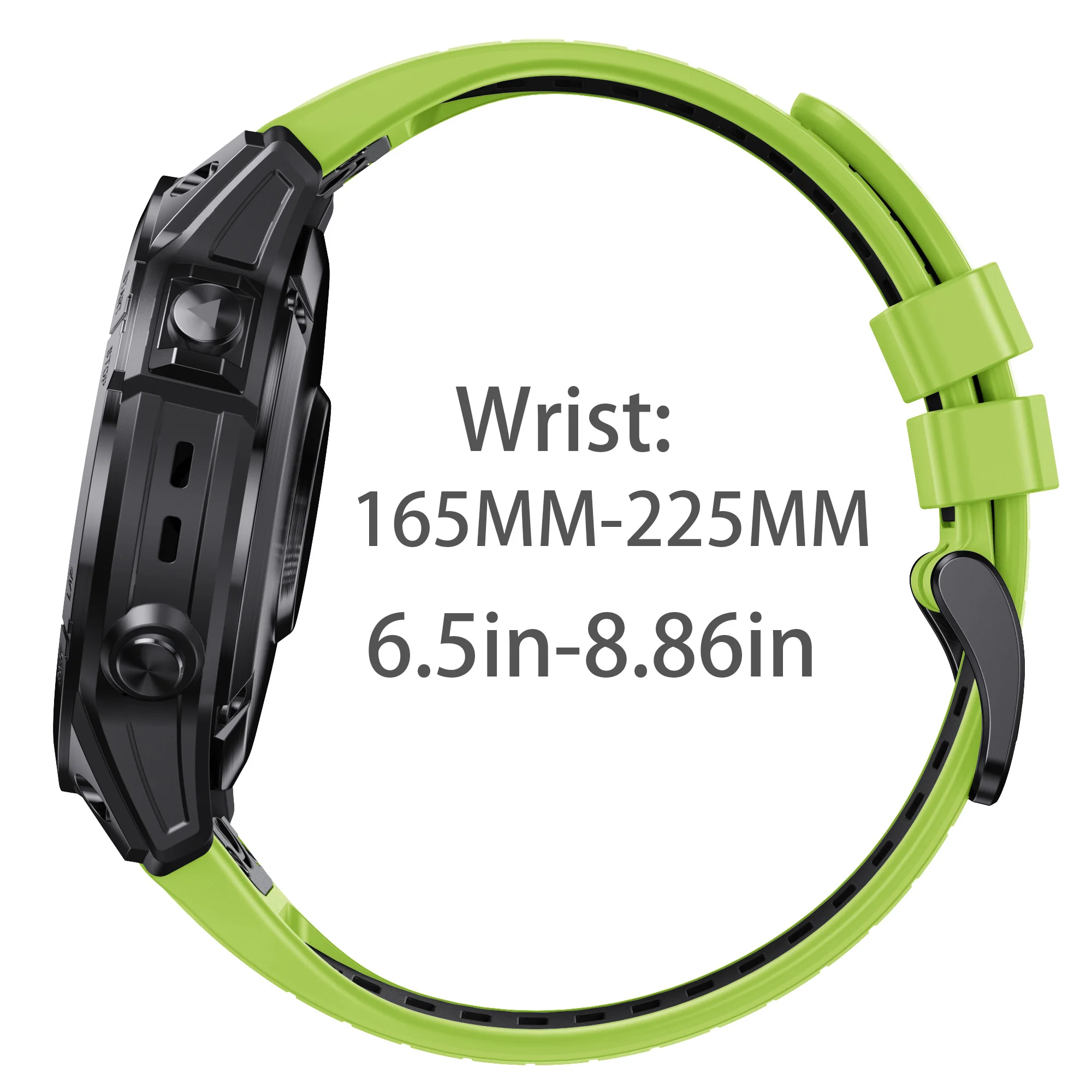 Two Tone Silicone Strap for Garmin Watches 2 Two Tone Silicone Strap for Garmin Watches - Image 2
