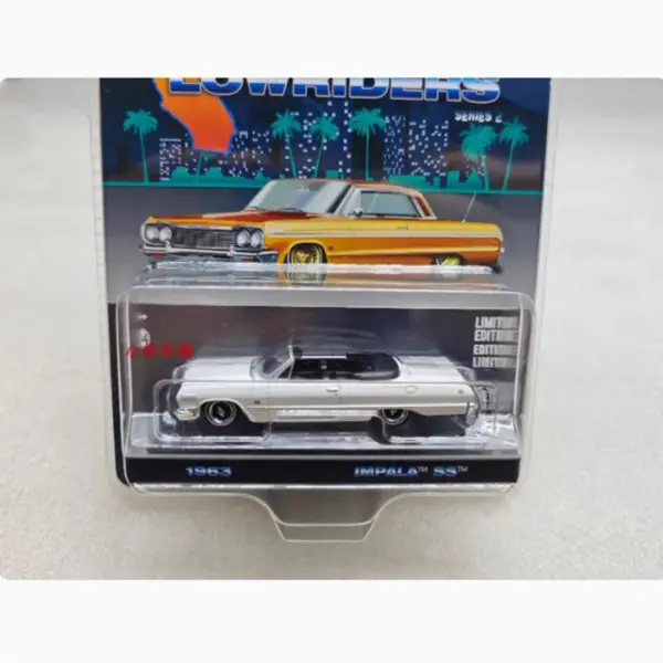 1:64 Scale 1963 Impala SS White Convertible Model - Image 3