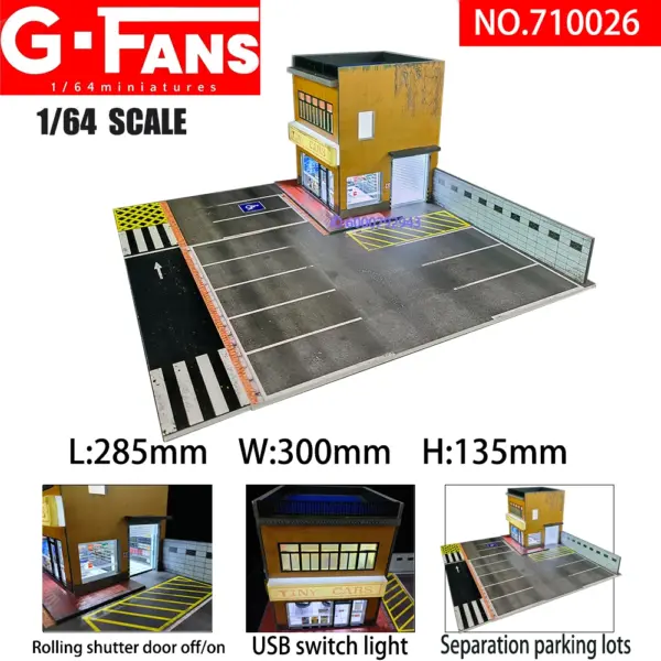 1/64 Scale Car Garage Diorama Display Model - Image 14