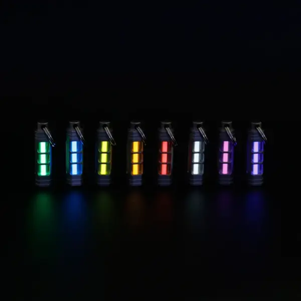 Luminous Titanium Alloy Signal Light Keychain - Image 2