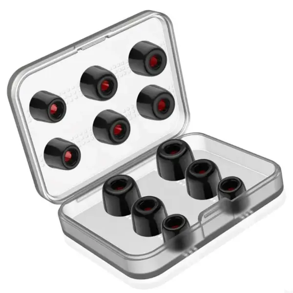 Memory Foam Ear Tips for Earbuds - 3 Pairs Set - Image 4