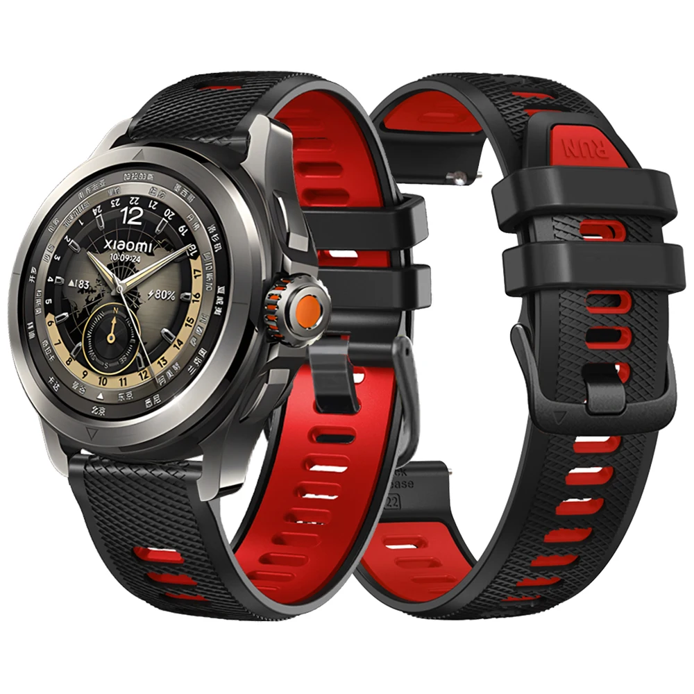 Two-Tone Silicone Strap for Xiaomi Watch S4 15 Two-Tone Silicone Strap for Xiaomi Watch S4 - Image 15
