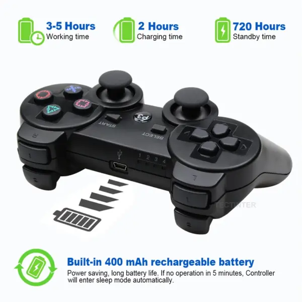 Wireless Bluetooth Game Controller for PS3 - Image 6