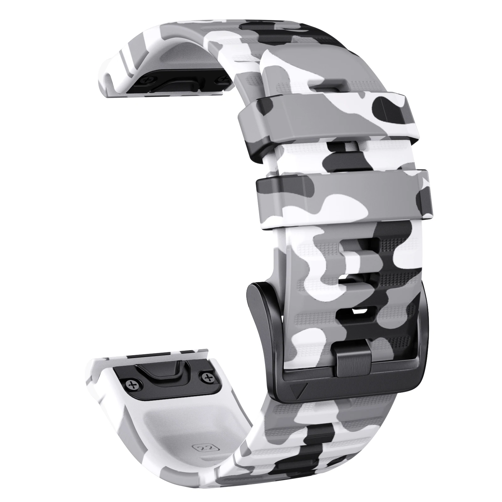 Sports Camouflage Silicone Strap for Garmin Fenix 7 10 Sports Camouflage Silicone Strap for Garmin Fenix 7 - Image 10