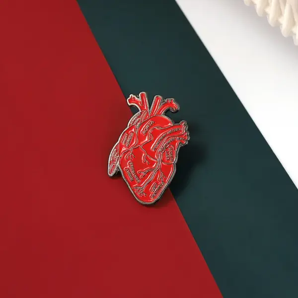 Heart Liver Lung Brain Enamel Pins for Medical Enthusiasts - Image 3