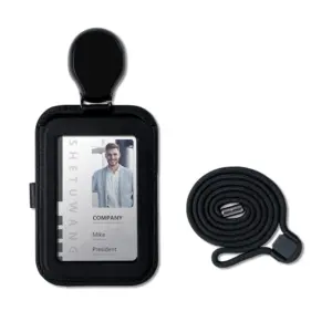 Retractable Leather ID Badge Holder Lanyard 23 S51bf5244d5a04e1087bcdd3ba7fb35e8K 2