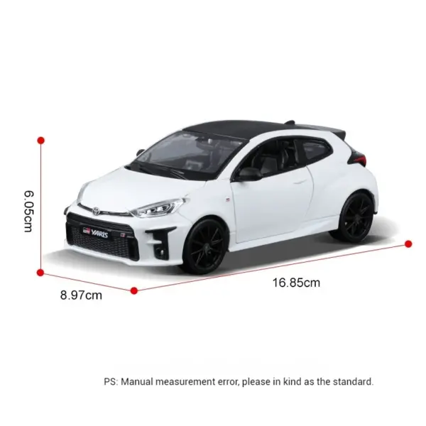 Maisto 1:24 Toyota Yaris Diecast Alloy Model - Image 6