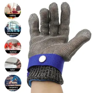 Stainless Steel Anti-Cut Safety Gloves for Kitchen and More 12 S522c078398a34f50ac05a2bed7952c75M