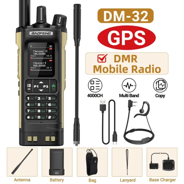 BAOFENG DM-32 DMR Walkie Talkie with GPS - Image 9