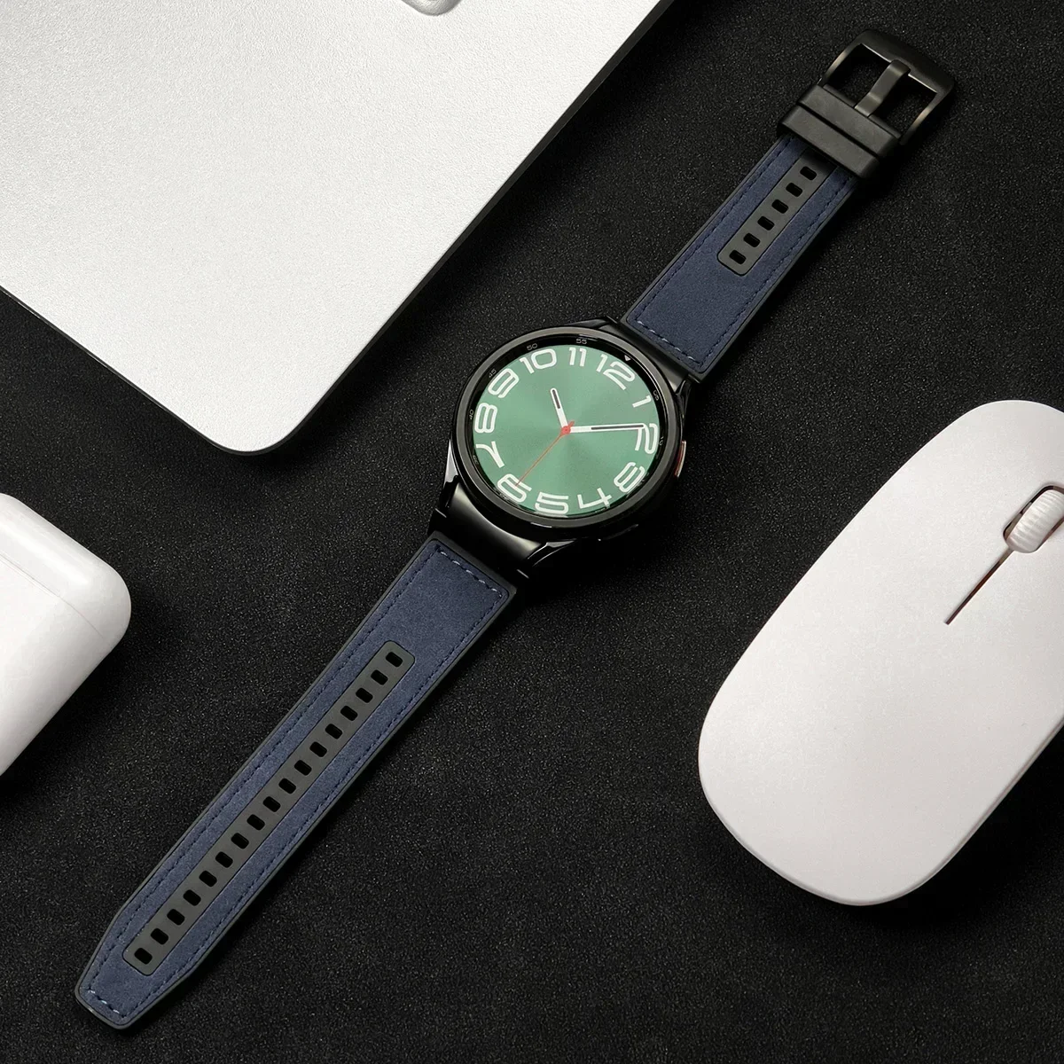 22mm Leather & Silicone Band for Samsung Galaxy Watch 6/5 12 22mm Leather & Silicone Band for Samsung Galaxy Watch 6/5 - Image 12