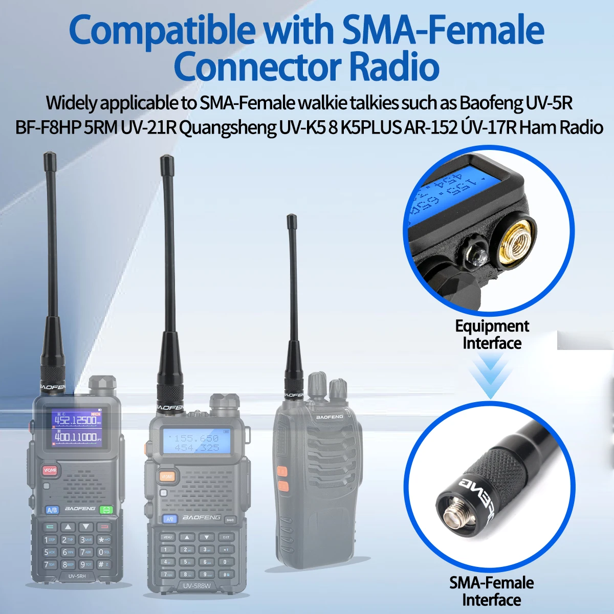 Baofeng BF-701 PRO Dual Band Antenna 20cm 5 Baofeng BF-701 PRO Dual Band Antenna 20cm - Image 5