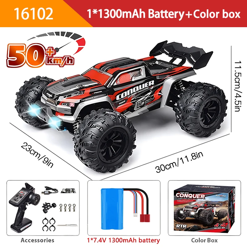 WLtoys 1:16 50KM/H 4WD Remote Control Car 8 WLtoys 1:16 50KM/H 4WD Remote Control Car - Image 8