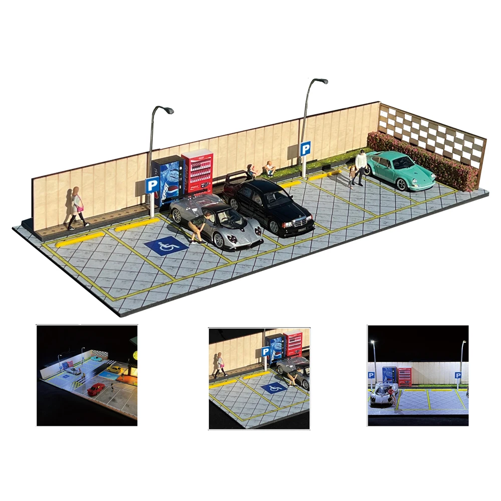 1:64 Scale LED Car Garage Diorama Model 30 1:64 Scale LED Car Garage Diorama Model - Image 30