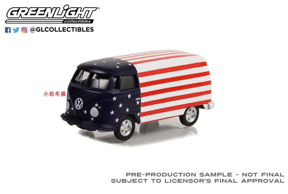 1:64 Volkswagen Patriotic Van Model Collectible 2 1:64 Volkswagen Patriotic Van Model Collectible - Image 2