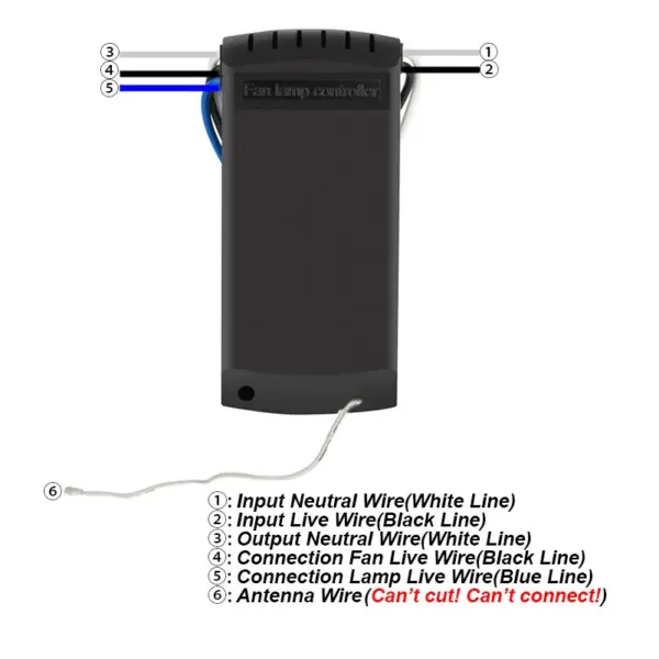 Universal Ceiling Fan Lamp Remote Control Kit - Image 4