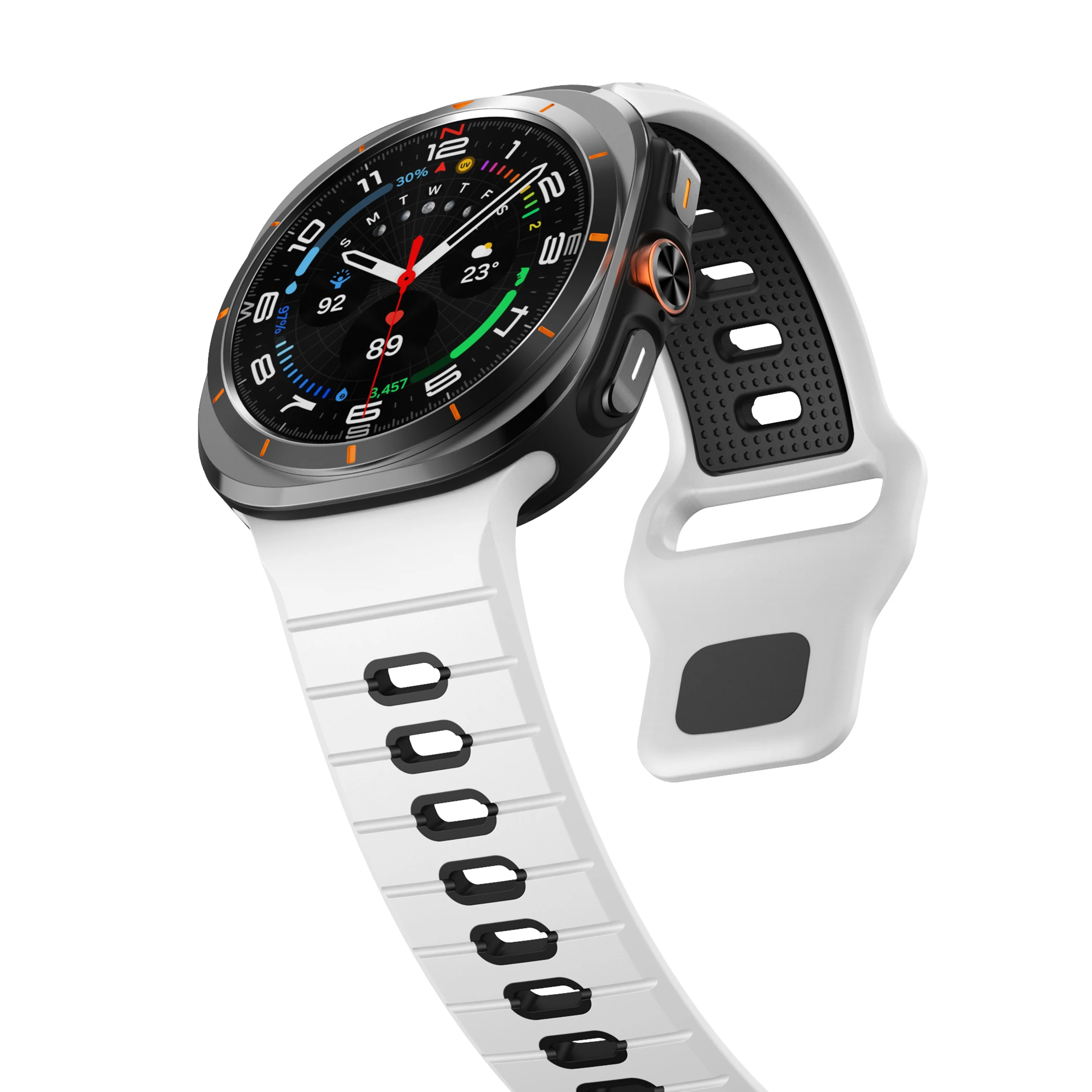 Two-Tone Silicone Strap for Galaxy Watch Ultra 12 Two-Tone Silicone Strap for Galaxy Watch Ultra - Image 12