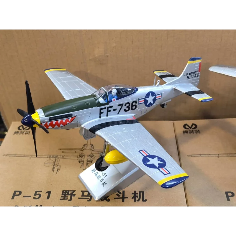 Diecast P-51 Mustang Fighter Model 1/48 Scale 2 Diecast P-51 Mustang Fighter Model 1/48 Scale - Image 2