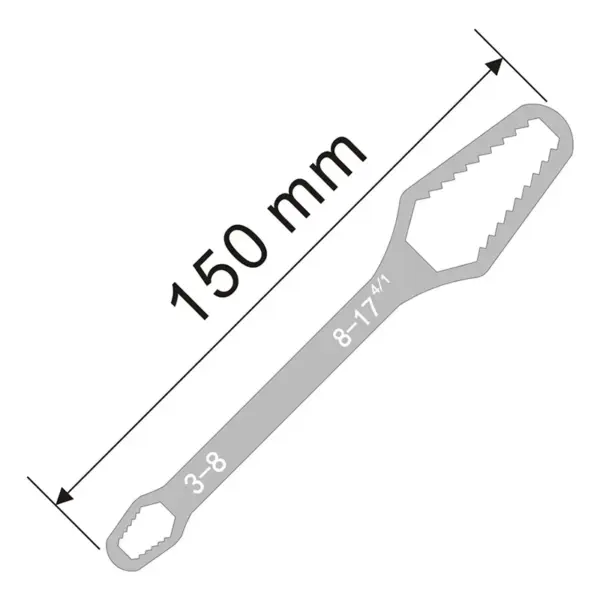 8-22mm Adjustable Self-tightening Wrench for Mechanical Work - Image 8