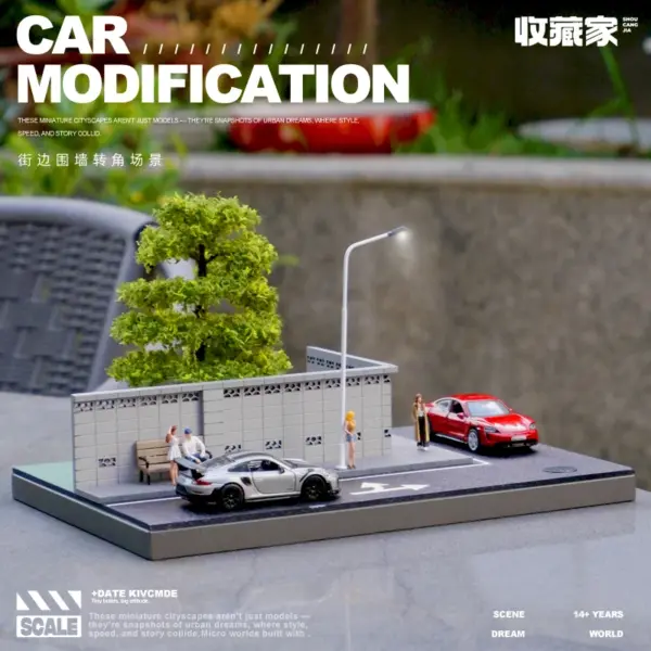 Collector 1/64 Scene with Illuminated Bridge Intersection - Image 5