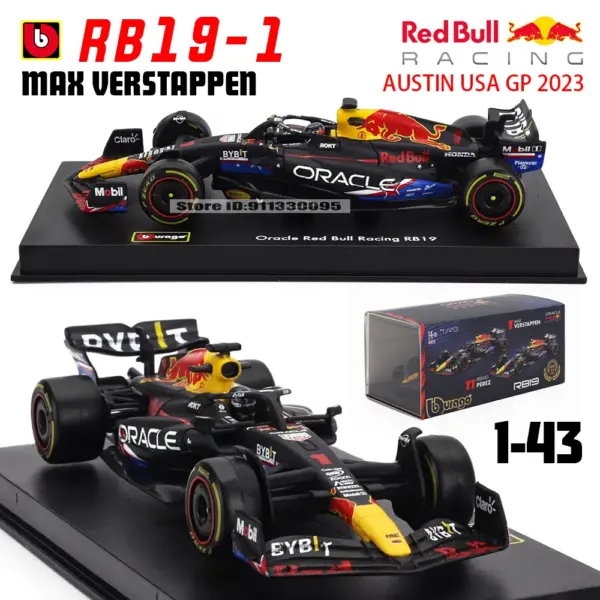 Bburago 1:43 Red Bull RB19 F1 Model - Image 3