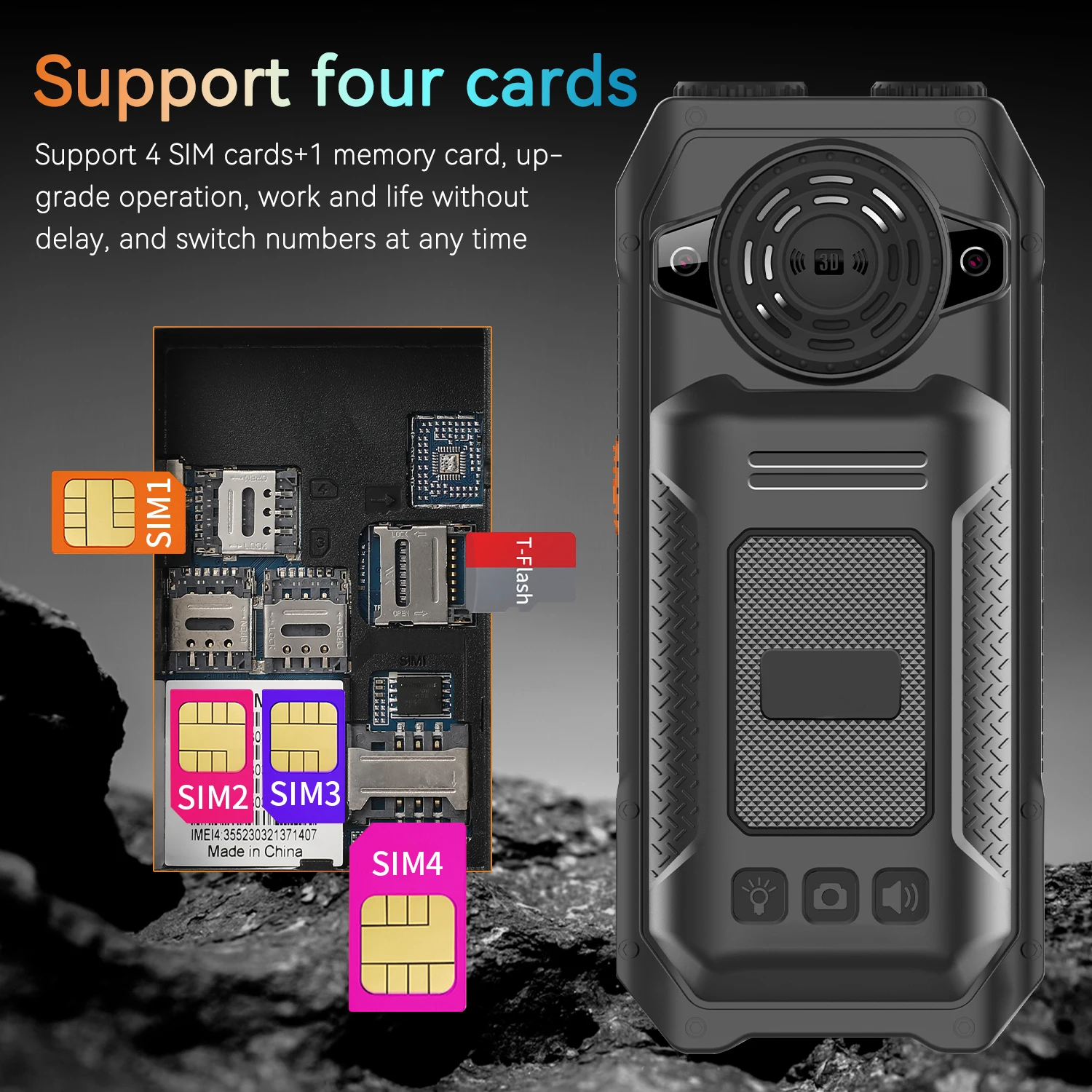 Rugged GSM 2G Mobile Phone for Elderly 4 Rugged GSM 2G Mobile Phone for Elderly - Image 4