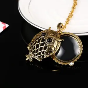 Owl Pendant Necklace with Magnifying Glass 9 S568af71f4e0d4d2bad34ef3549a9c3eeM