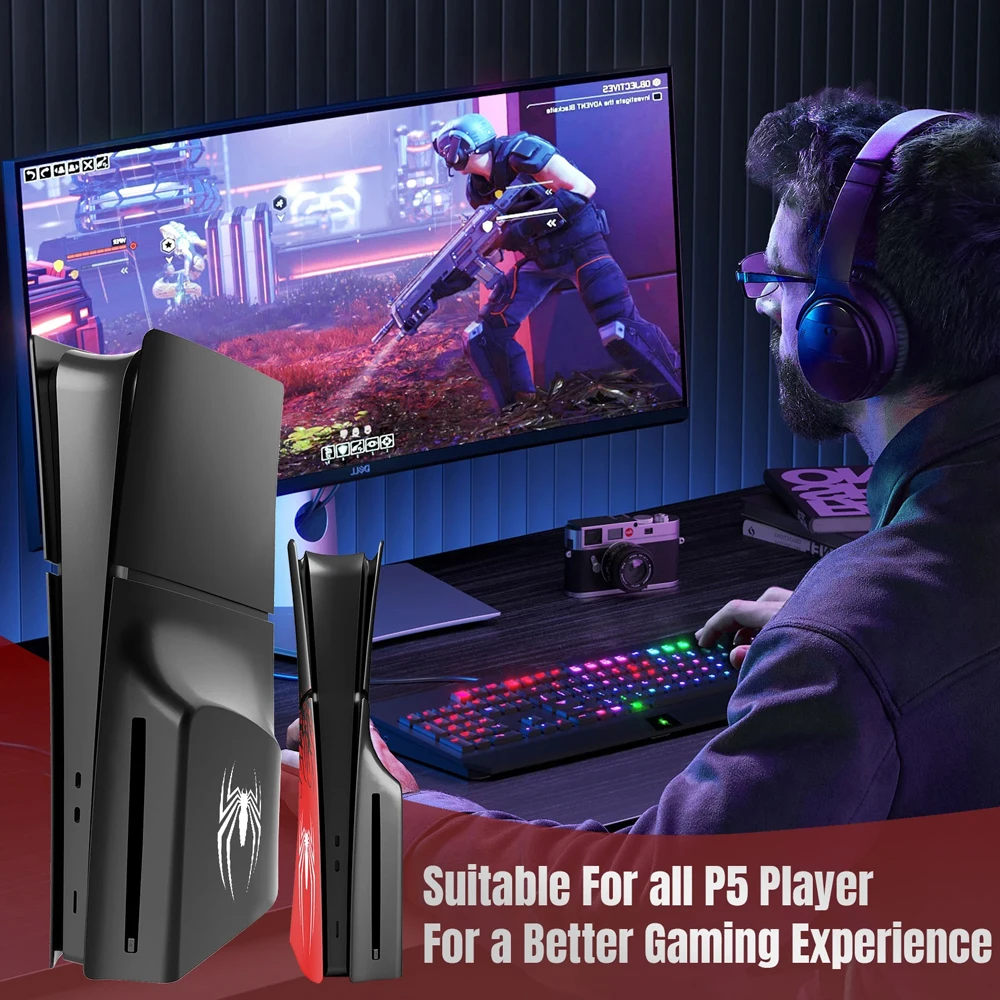 PS5 Slim Disc Digital Faceplate with Cooling Vent 2 PS5 Slim Disc Digital Faceplate with Cooling Vent - Image 2