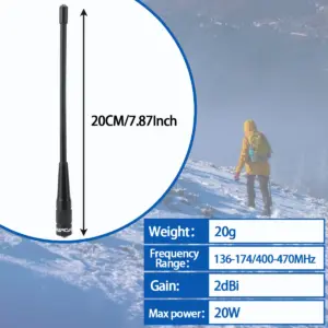 Baofeng BF-701 PRO Dual Band Antenna 20cm 14 S57099d2fbea947b38293ae17e4522927c
