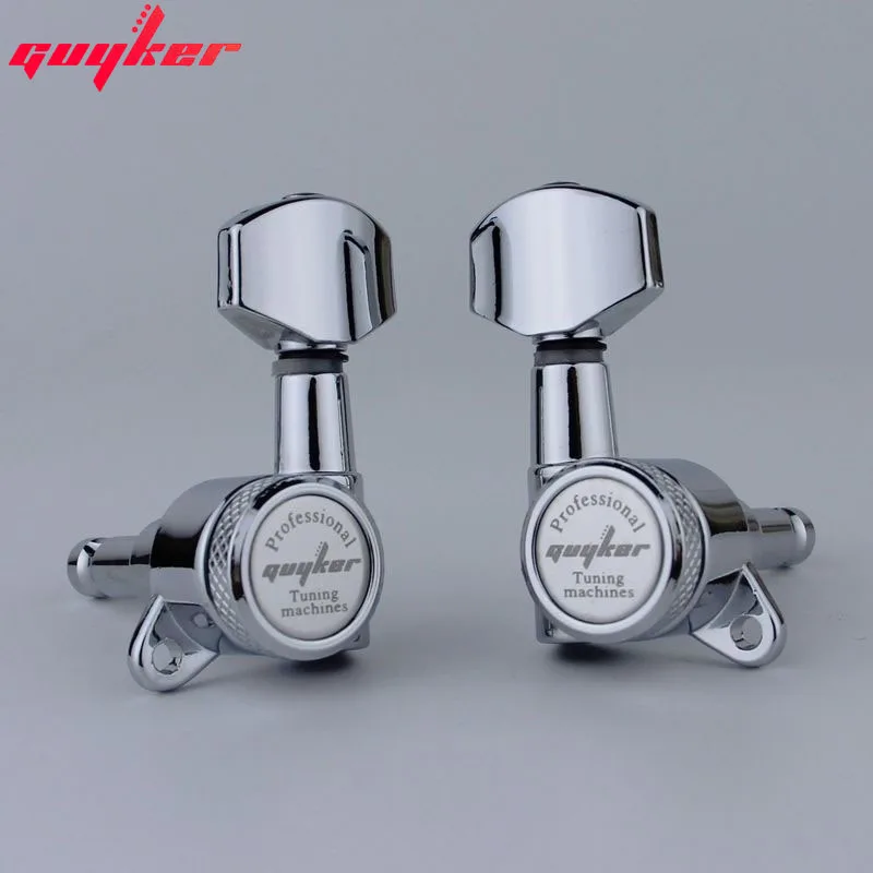 GUYKER 1 Set Chrome Locking Guitar Tuners 6 GUYKER 1 Set Chrome Locking Guitar Tuners - Image 6