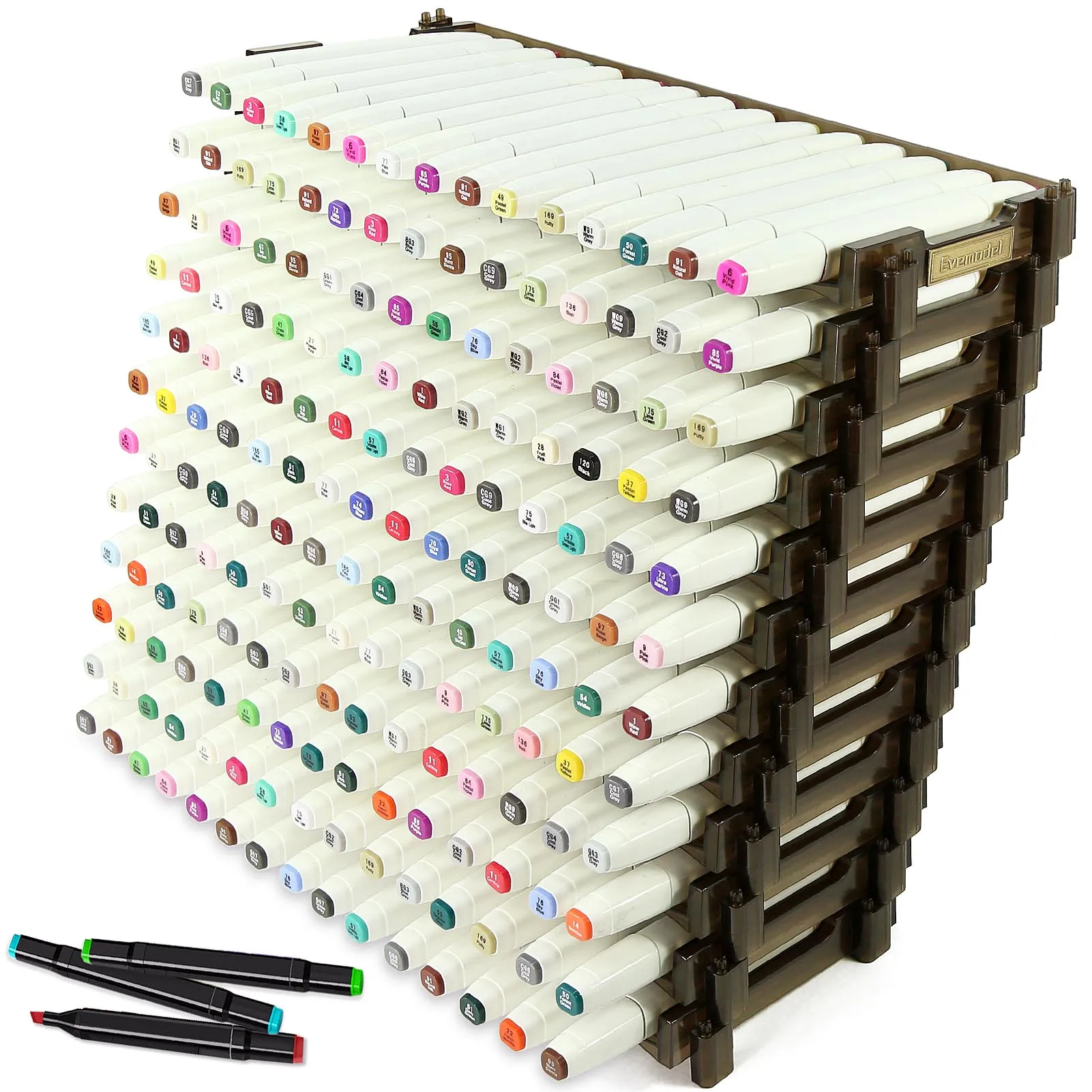 Evemodel 180 Slots Penholder Display Rack SN01 2 Evemodel 180 Slots Penholder Display Rack SN01 - Image 2