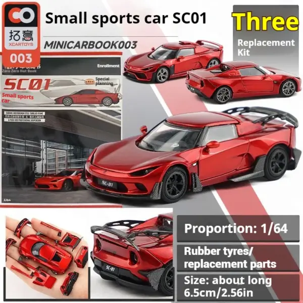 MiniCarBook 003 Alloy Car Set - 3 Diecast Models - Image 2