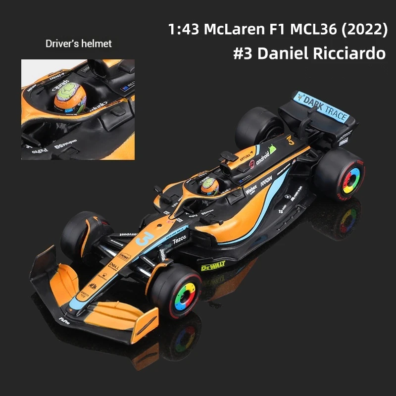 Bruago 1:43 McLaren MCL36 F1 Die-Cast Car Model 8 Bruago 1:43 McLaren MCL36 F1 Die-Cast Car Model - Image 8