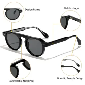 Vintage Round Punk Sunglasses Men Women UV400 21 S584614c1bbbb45c4b4420d95cbbfb7edy