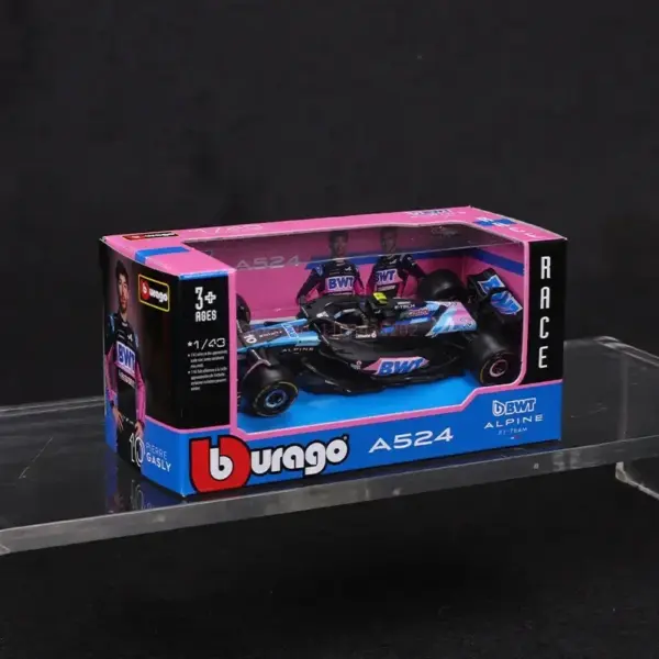 2024 Bburago 1:43 F1 Bwt Alpine A524 Japanese GP Diecast Model - Image 15