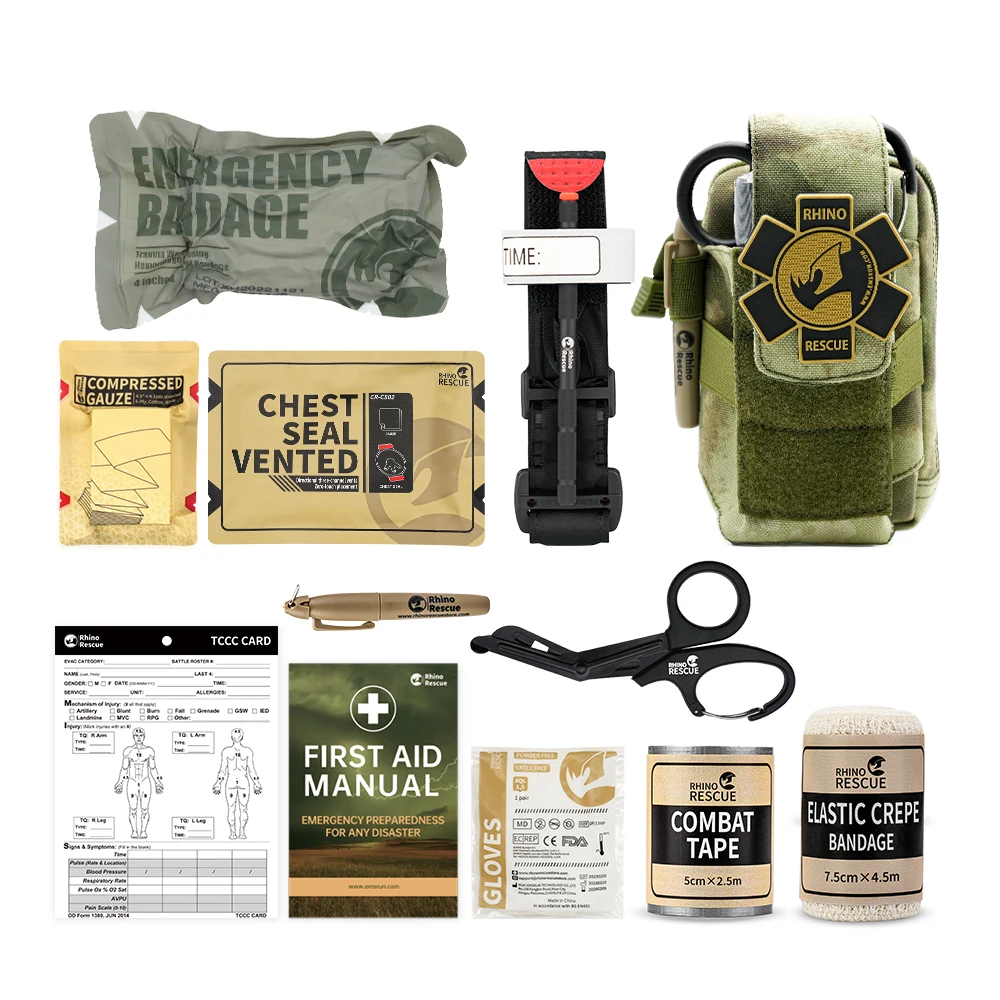 Rhino Rescue Tactical First Aid Kit with Aluminum Tourniquet 3 Rhino Rescue Tactical First Aid Kit with Aluminum Tourniquet - Image 3