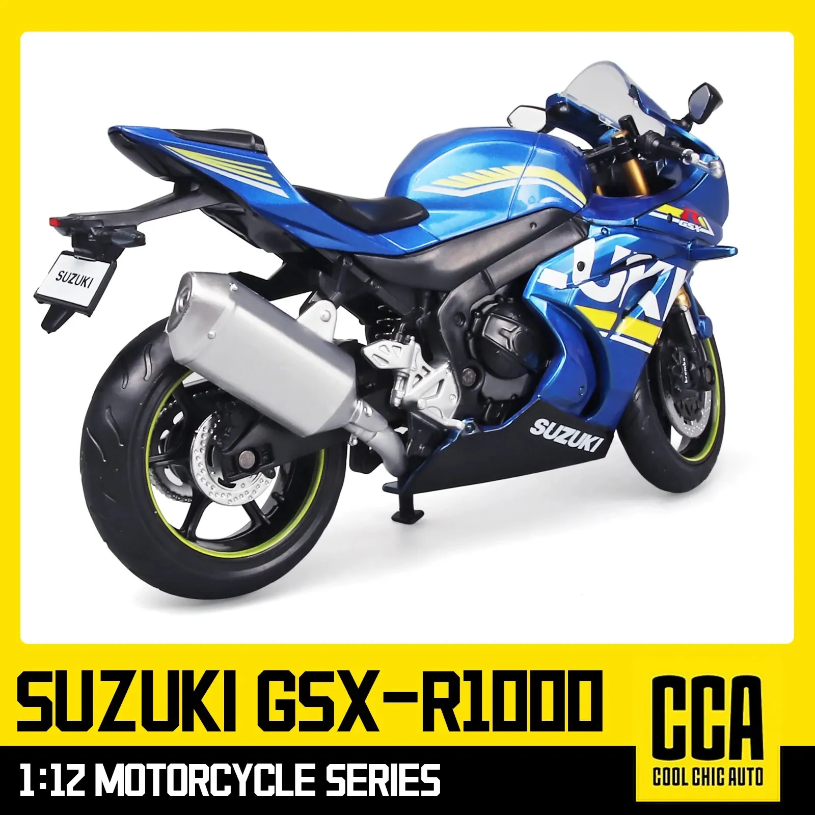 CCA 1:12 Suzuki GSX-R1000 Motorcycle Model 5 CCA 1:12 Suzuki GSX-R1000 Motorcycle Model - Image 5