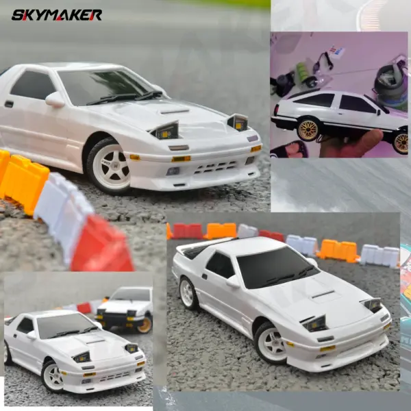1:18 RC Drift Car AE86 RX-7 with Remote - Image 5