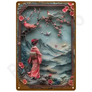 Retro Metal Wall Art Sign 20 x 30cm 54 S58e91e59df5349698158cdede9104084n