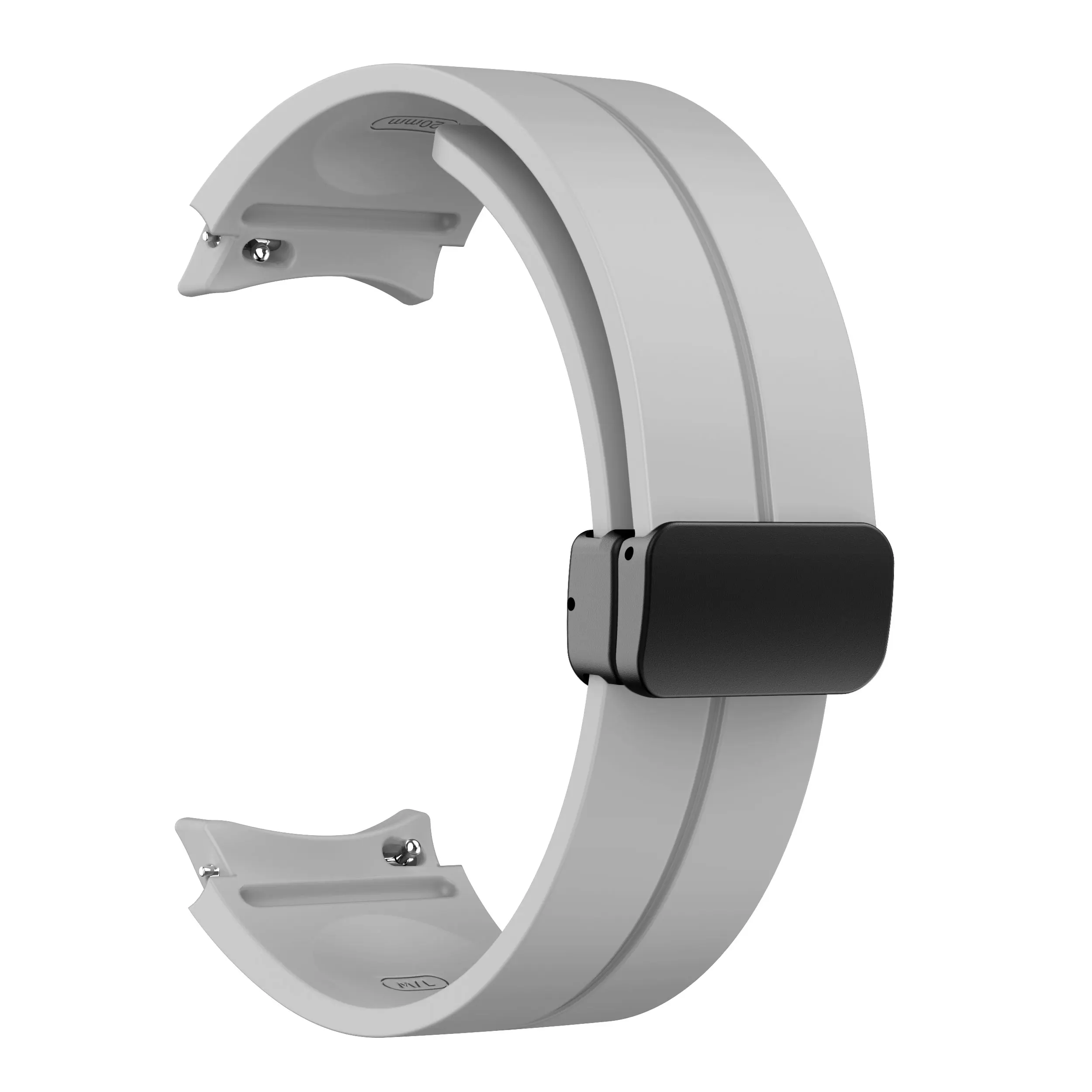 Magnetic D Buckle Silicone Strap for Galaxy Watch 43 Magnetic D Buckle Silicone Strap for Galaxy Watch - Image 43