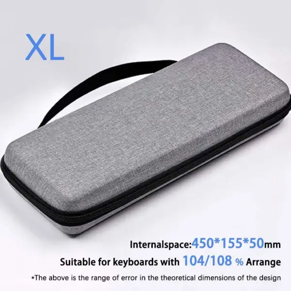 EVA Hard Shell Mechanical Keyboard Case Gray - Image 7