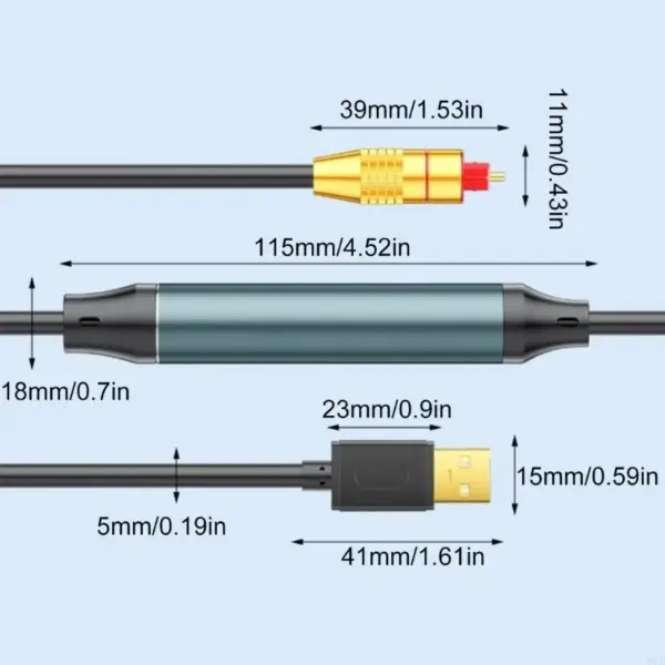 USB to Optical SPDIF Sound Adapter 1.5m - Image 6