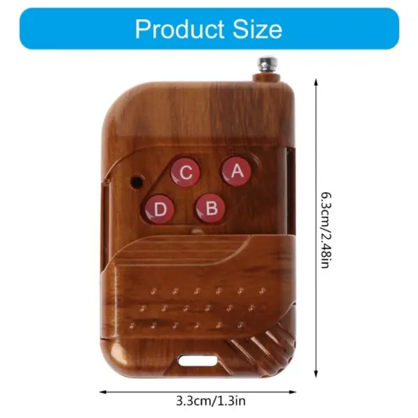 Wood Finish 433MHz/315MHz Remote Controller - Image 6