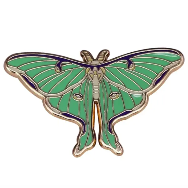 Lunar Butterfly Enamel Brooch Pins Badge - Image 6