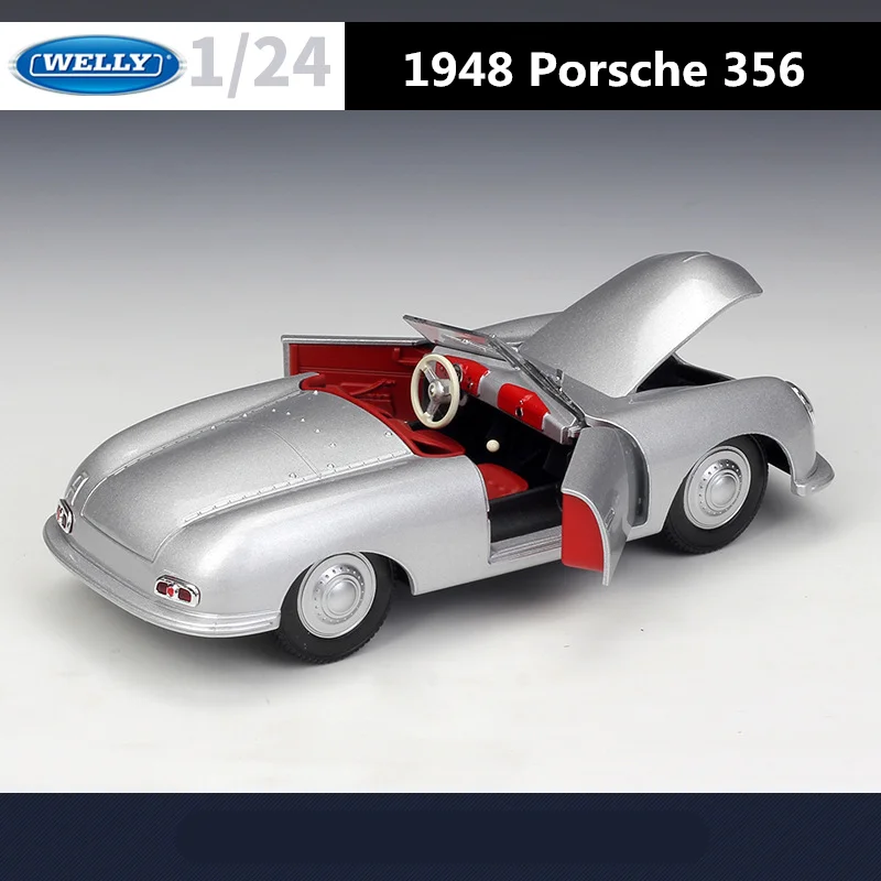 WELLY 1:24 Porsche 356 Alloy Model Car 5 WELLY 1:24 Porsche 356 Alloy Model Car - Image 5